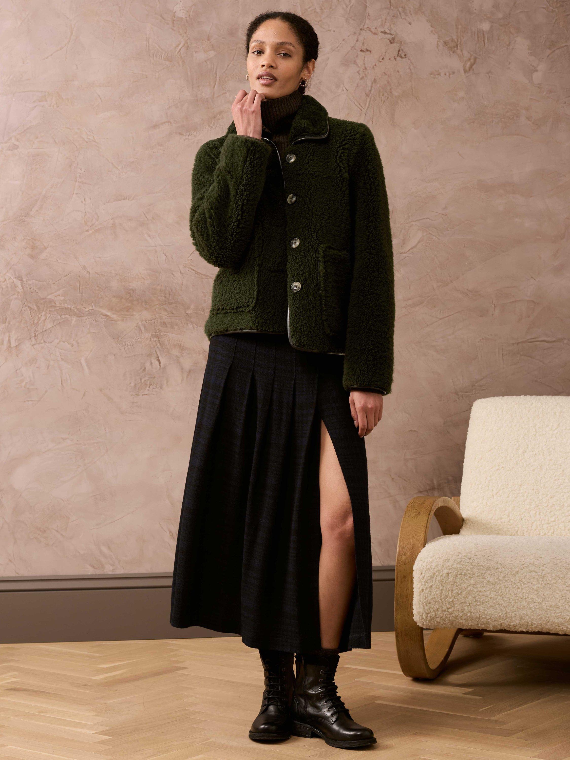 Brora Sheepskin Jacket, Forest