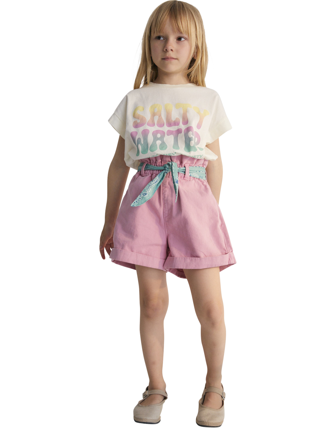 Product image 1 of 5, which shows The New Society Kids' Petros Cotton Logo T-shirt, White, 4 years