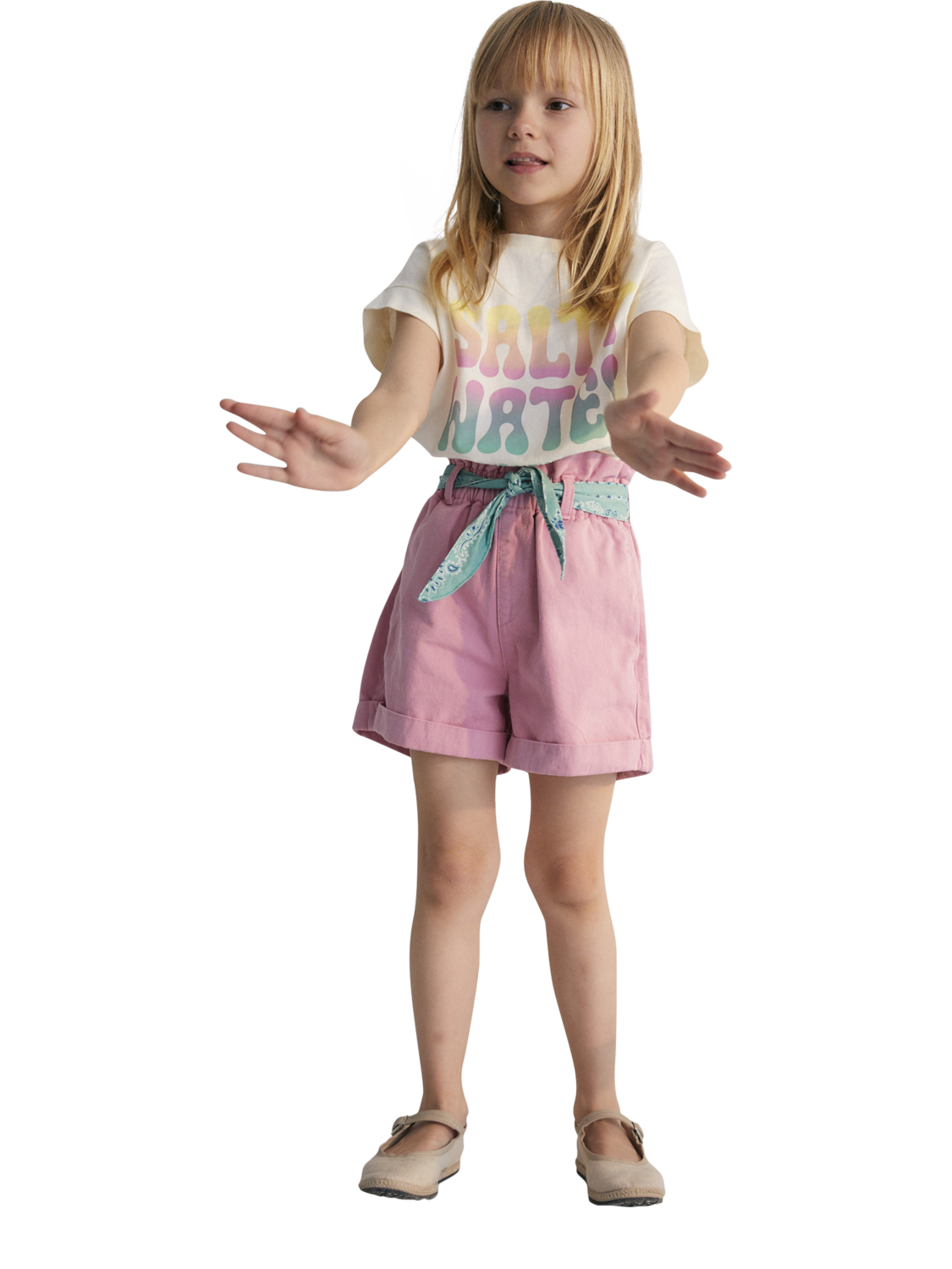 Product image 3 of 5, which shows The New Society Kids' Petros Cotton Logo T-shirt, White, 4 years