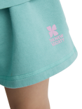 The New Society Kids' Mykonos Cotton Drawstring Shorts, Jade