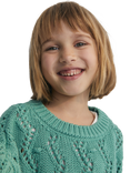 The New Society Kids' Sifnos Cotton Knitted Ribbed Jumper