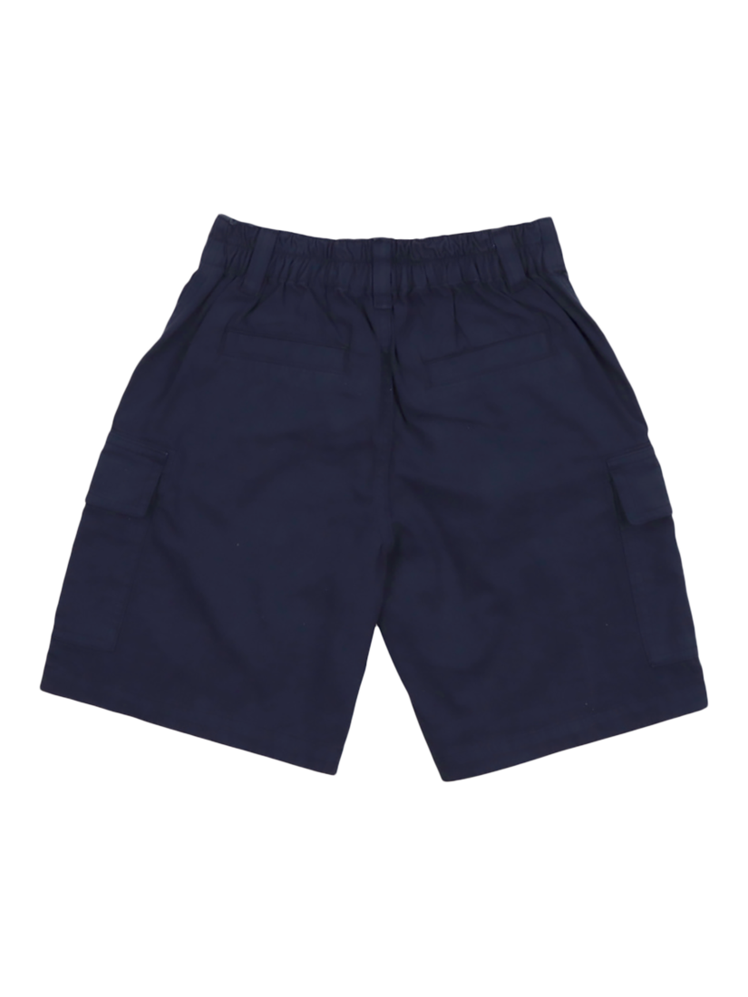 Product image 2 of 2, which shows The New Society Kids' Artemis Bermuda Cargo Shorts, Navy, 4 years