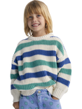 The New Society Leto Cotton Ribbed Cuff Jumper, Jade