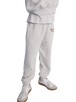 The New Society Kids' Ios Cotton Denim Joggers, Grey - view 2, Grey