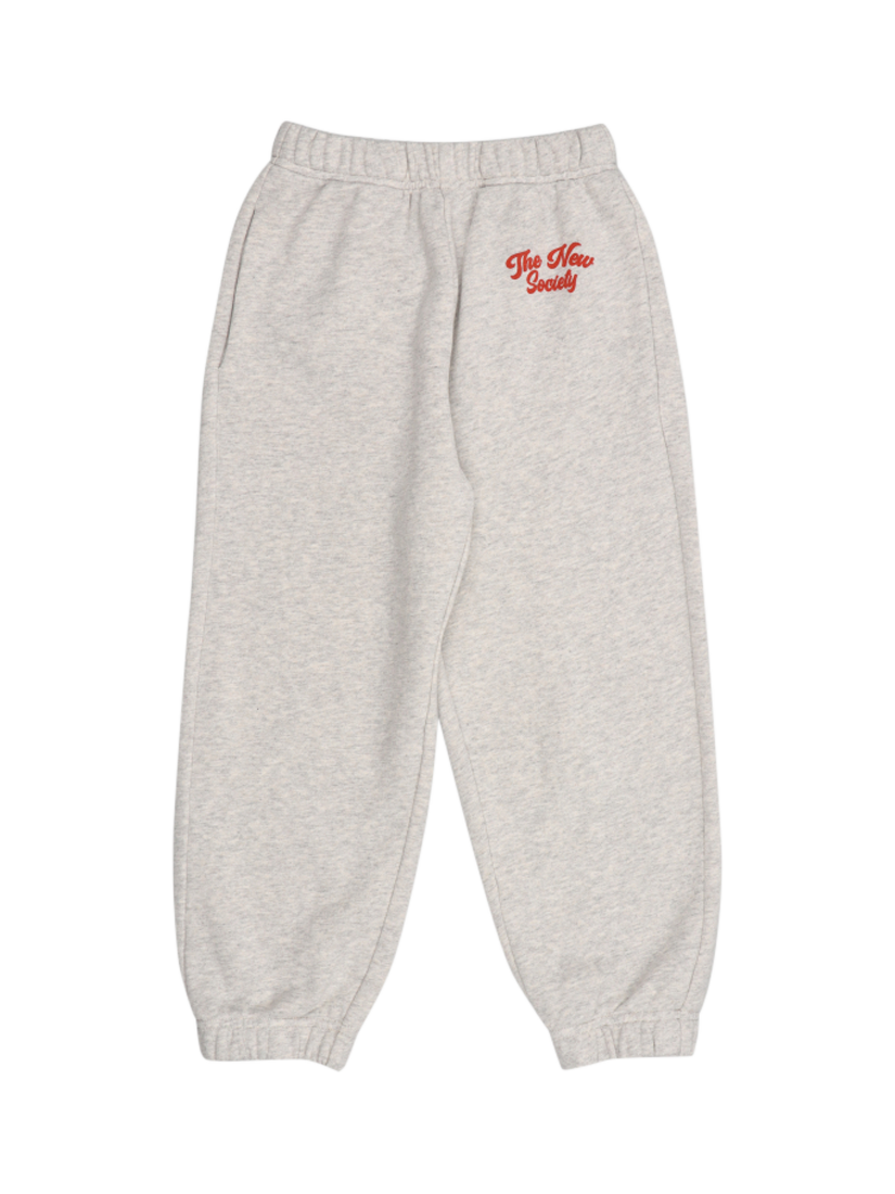 Product image 4 of 5, which shows The New Society Kids' Ios Cotton Denim Joggers, Grey, 4 years