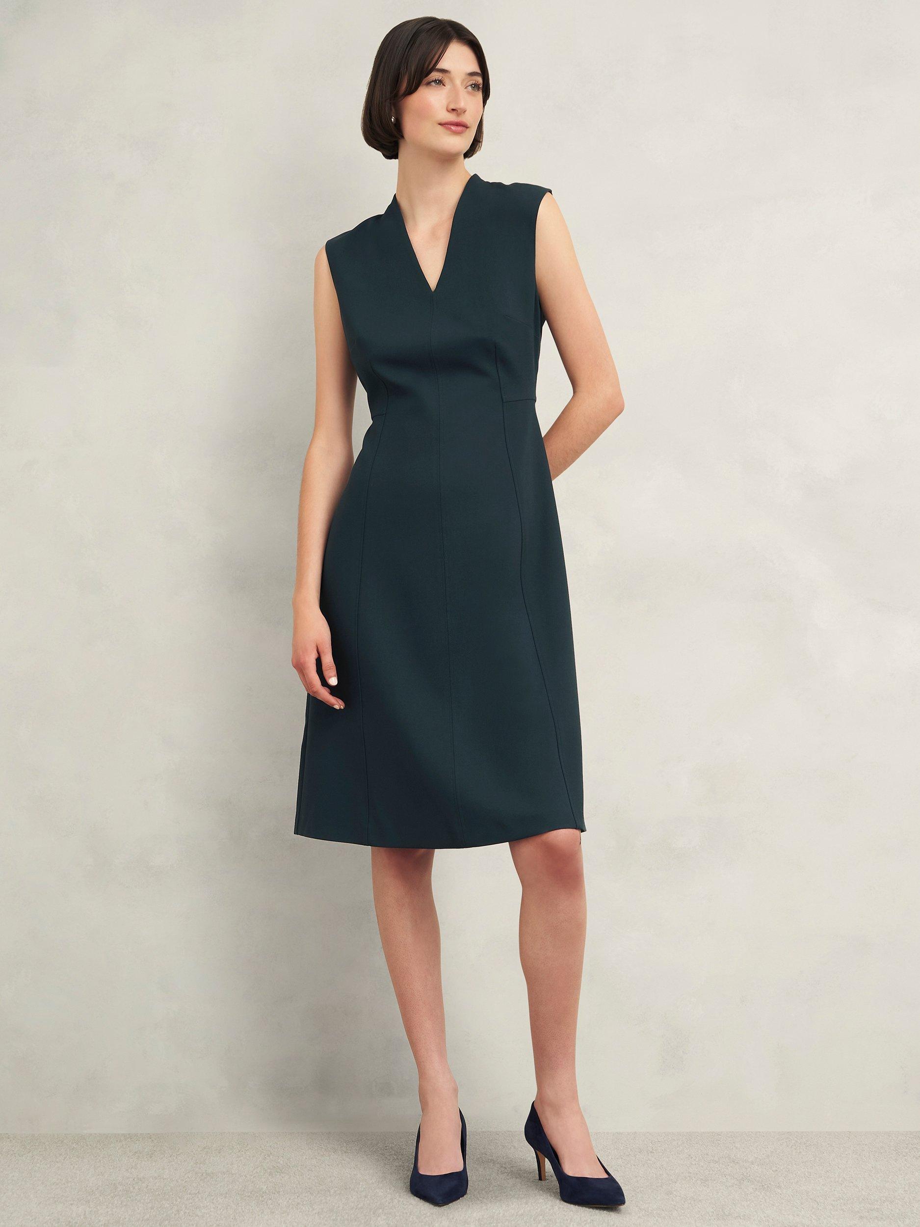 Hobbs Petite Marina Dress, Evergreen
