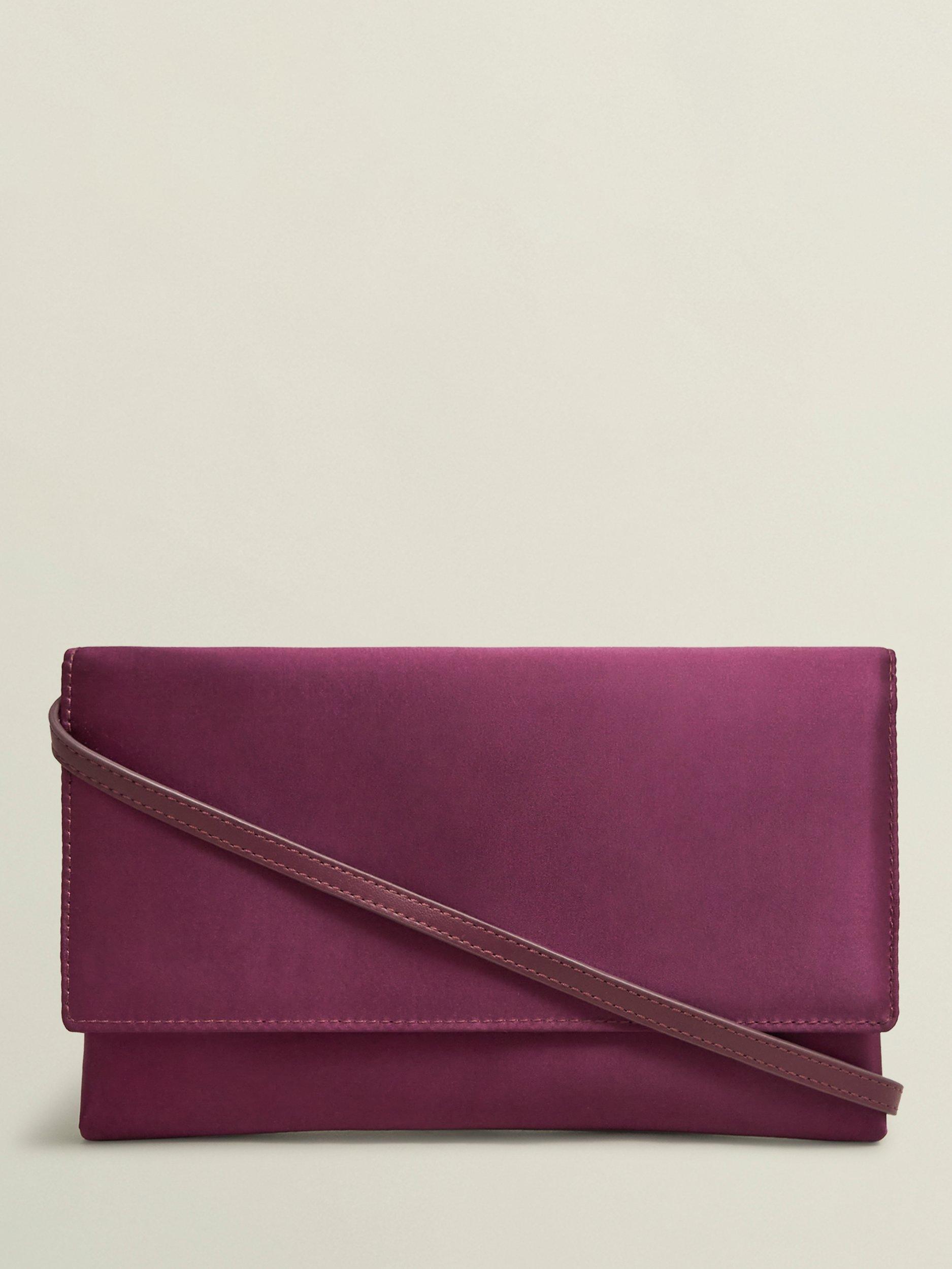 Plum clutch bag best sale