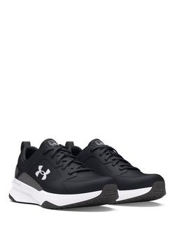 Under Armour Charged Men's Training Shoes, Black/White - view 2, Black /  White