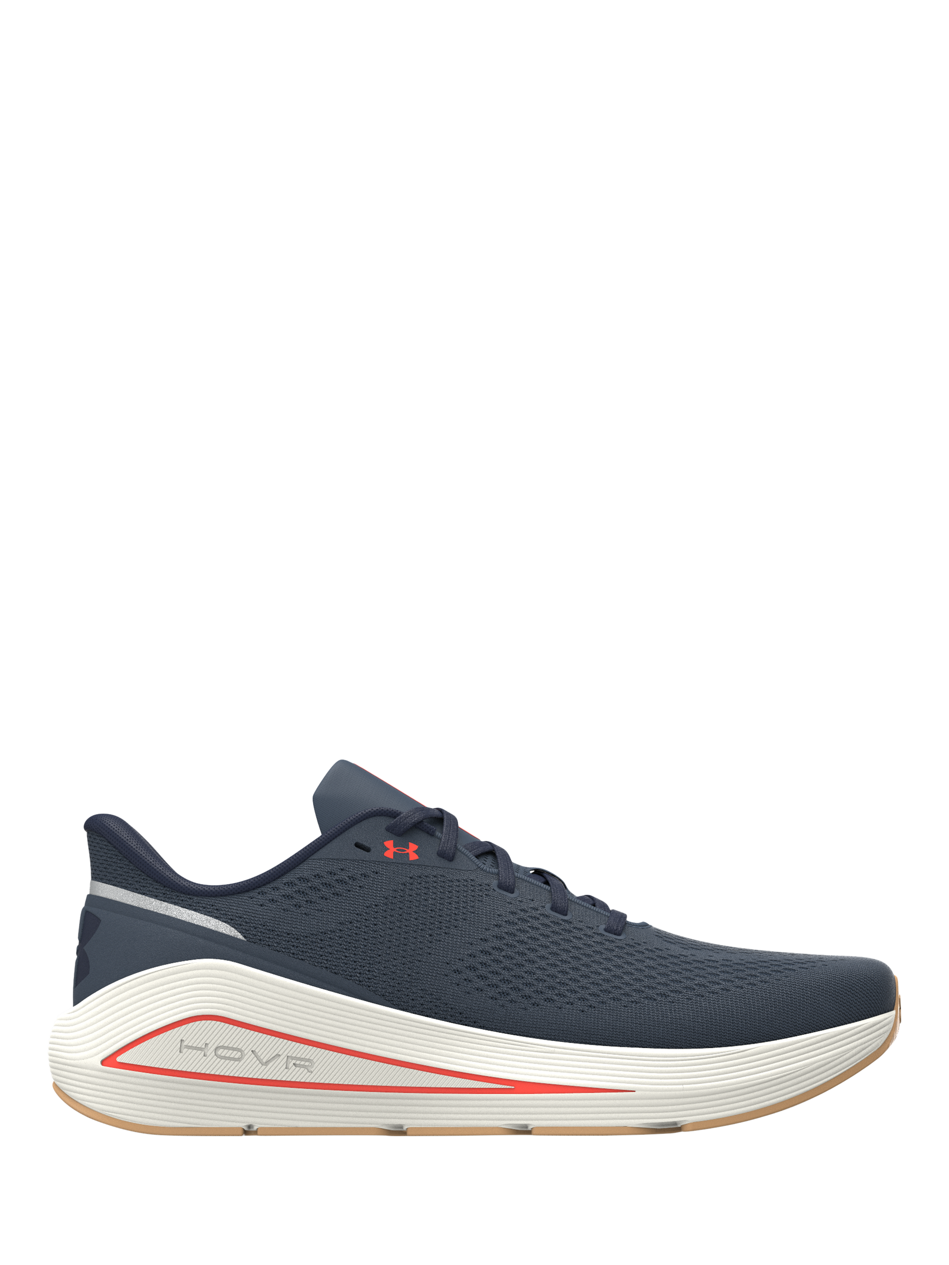 Product image 1 of 6, which shows Under Armour Men's Sonic 7 Running Shoes, White Quartz/Navy, 7