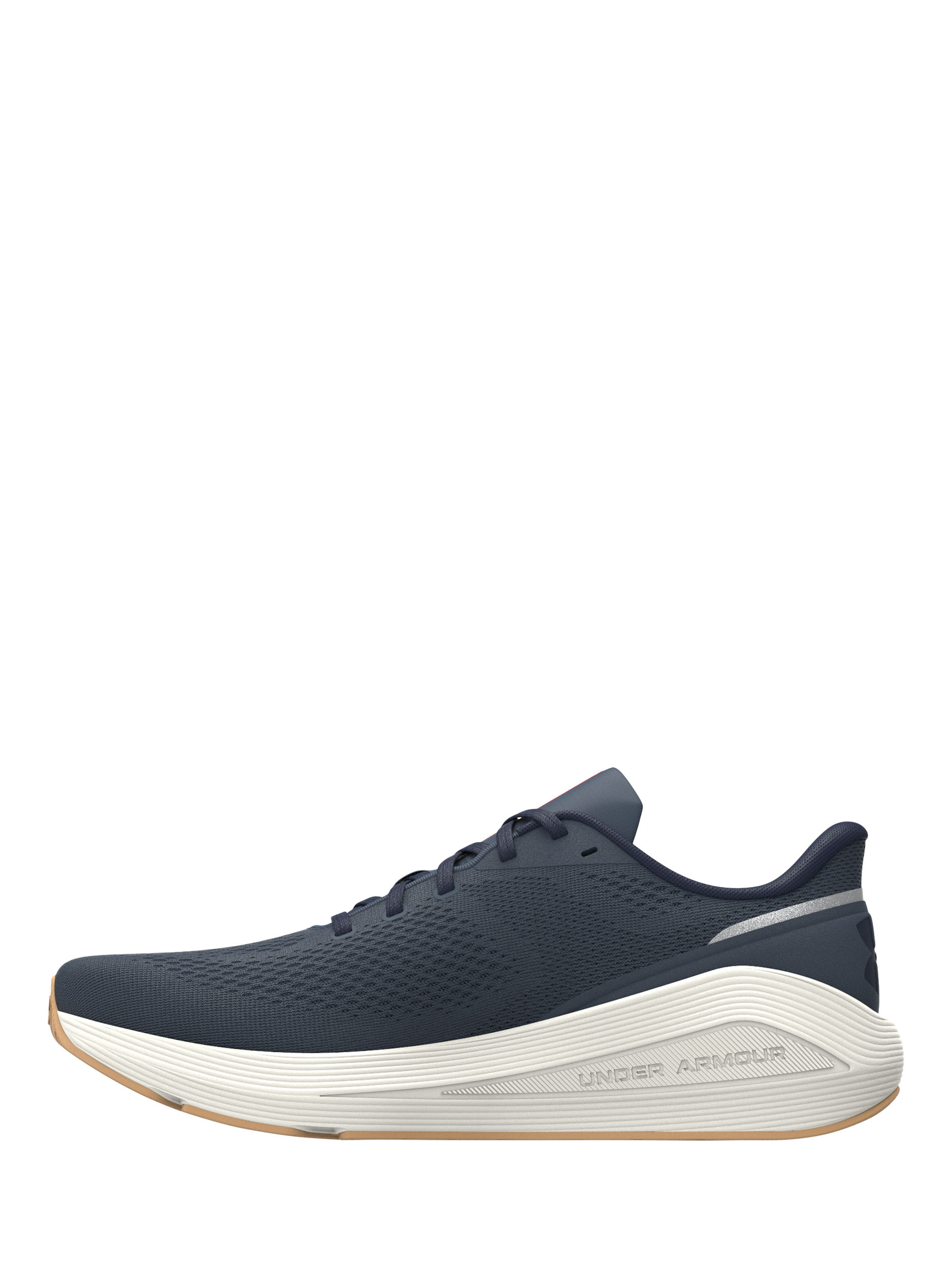 Product image 2 of 6, which shows Under Armour Men's Sonic 7 Running Shoes, White Quartz/Navy, 7