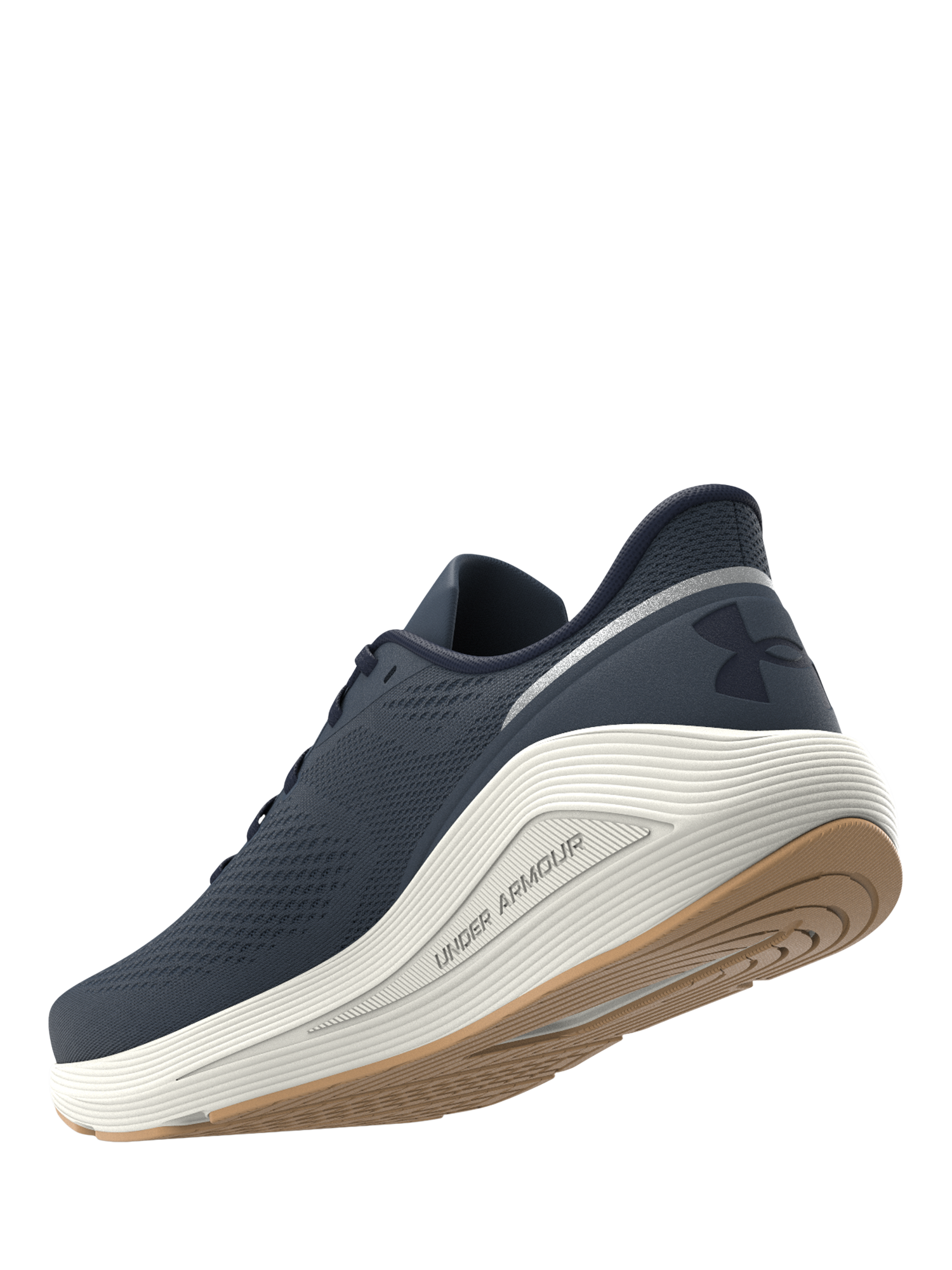 Product image 6 of 6, which shows Under Armour Men's Sonic 7 Running Shoes, White Quartz/Navy, 7