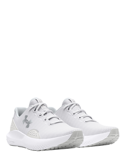 Under Armour Women's Charged Surge 4 Running Shoes, White / Distant Gray - view 2, White / Distant Gray