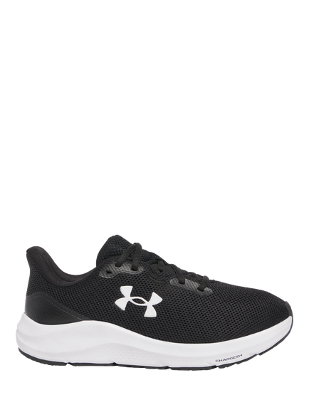 Under Armour Women's Charge Running Shoes, Black/White, Black/White