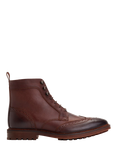 Base London Hemlock Leather Brogue Boots, Brown