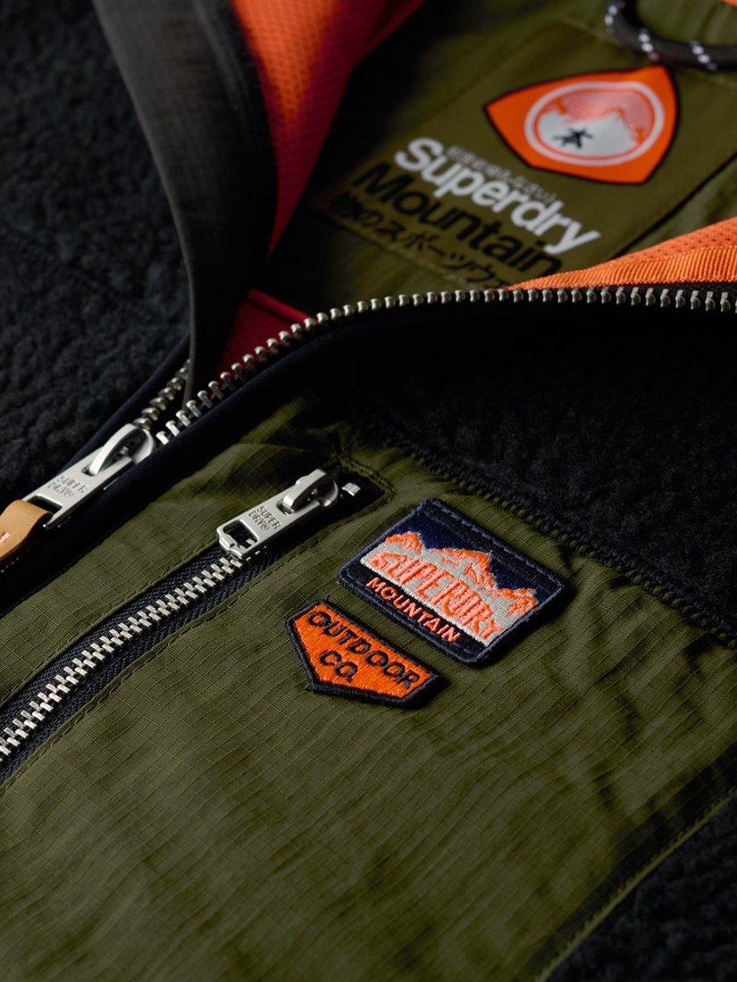 Product image 5 of 5, which shows Superdry Vintage Retro Fleece Gilet, Black, S