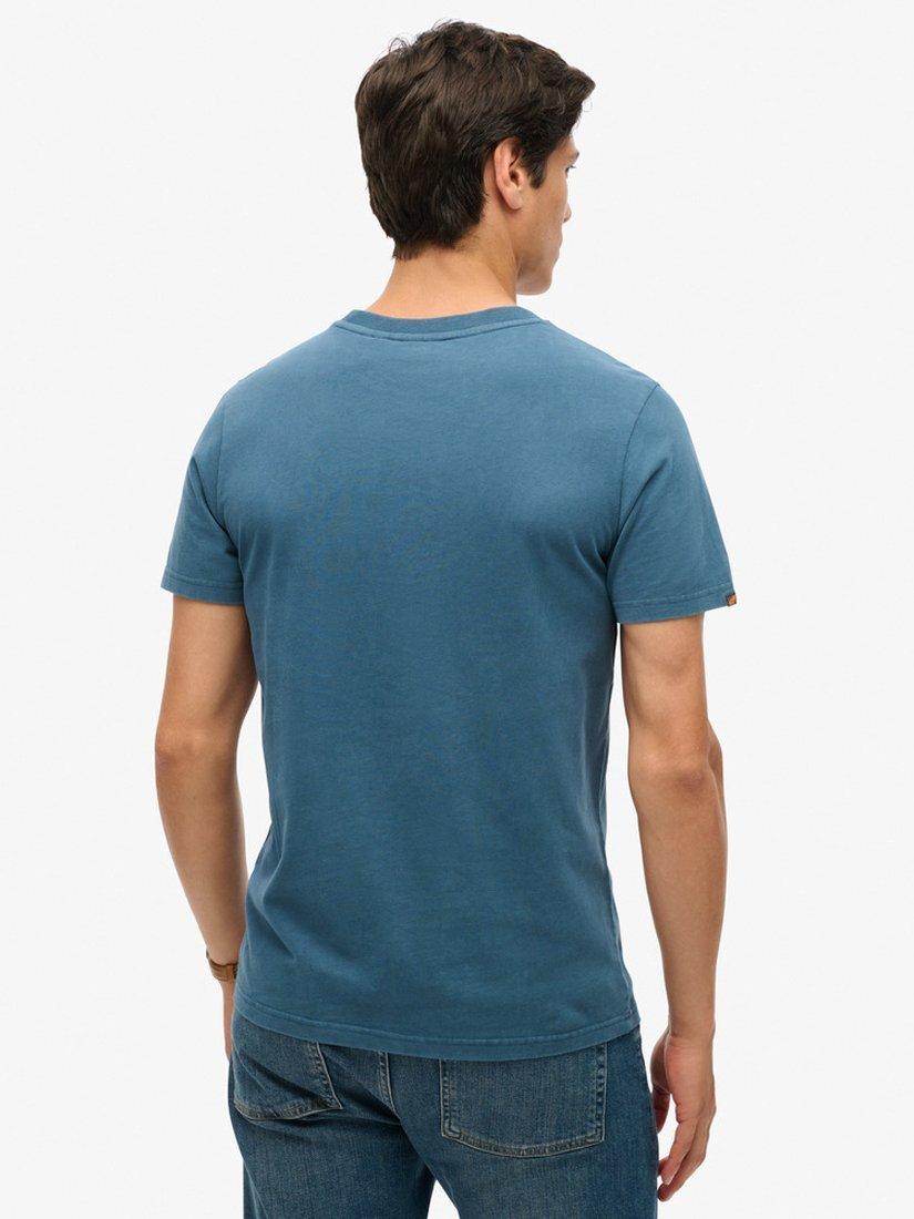Product image 2 of 5, which shows Superdry Classic Core Logo Shadow T-Shirt, Blue Bottle, S