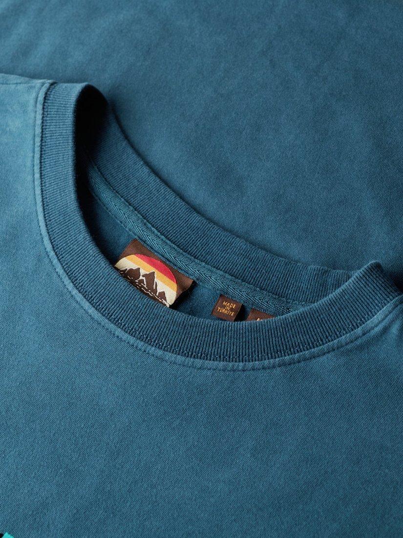 Product image 5 of 5, which shows Superdry Classic Core Logo Shadow T-Shirt, Blue Bottle, S