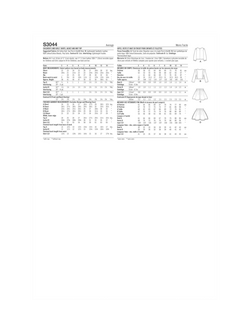 Simplicity Children's and Girls' Skirt, Jacket and Knit Top Sewing Pattern, S3044 - view 2, Multi