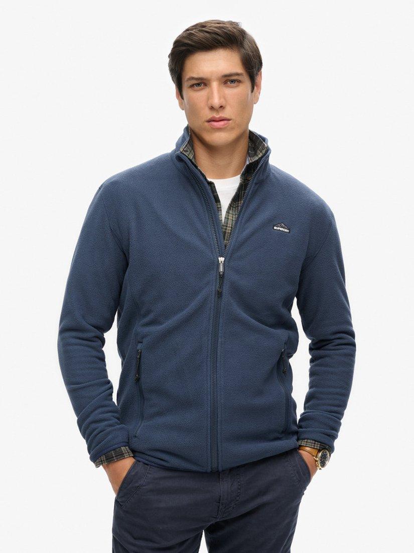 Product image 3 of 6, which shows Superdry Polar Fleece Full Zip Jacket, Lauren Navy, S