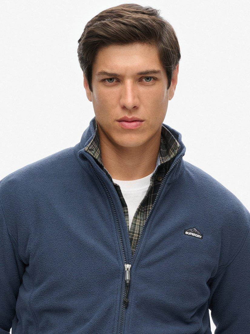 Product image 5 of 6, which shows Superdry Polar Fleece Full Zip Jacket, Lauren Navy, S