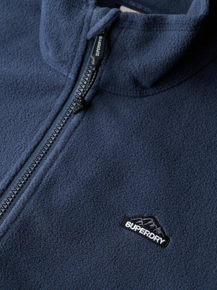 Product image 6 of 6, which shows Superdry Polar Fleece Full Zip Jacket, Lauren Navy, S