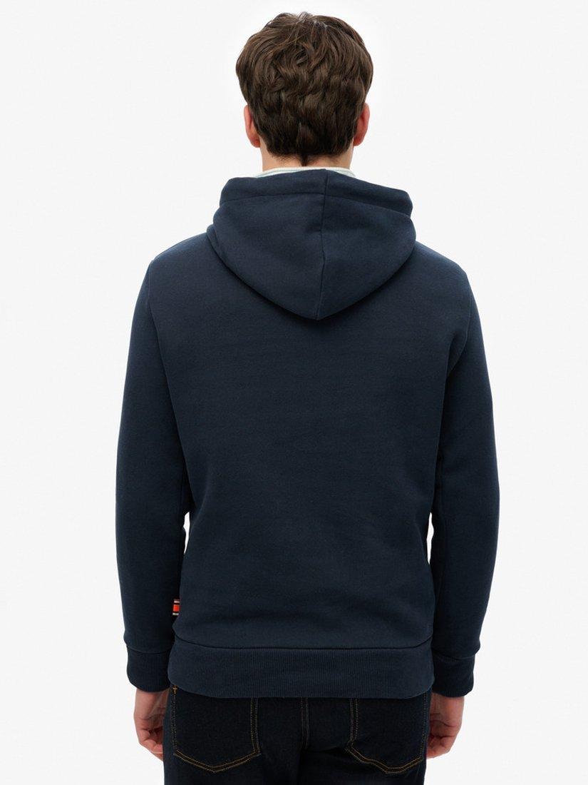 Product image 2 of 5, which shows Superdry Vintage Trade Tab Hoodie, Eclipse Navy, S