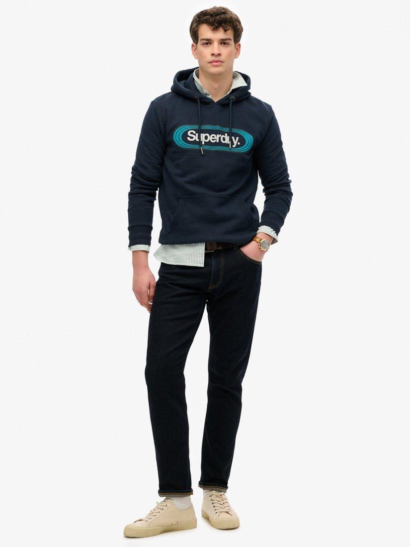 Product image 3 of 5, which shows Superdry Vintage Trade Tab Hoodie, Eclipse Navy, S