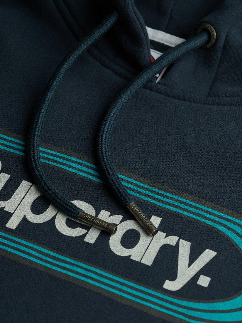 Product image 5 of 5, which shows Superdry Vintage Trade Tab Hoodie, Eclipse Navy, S