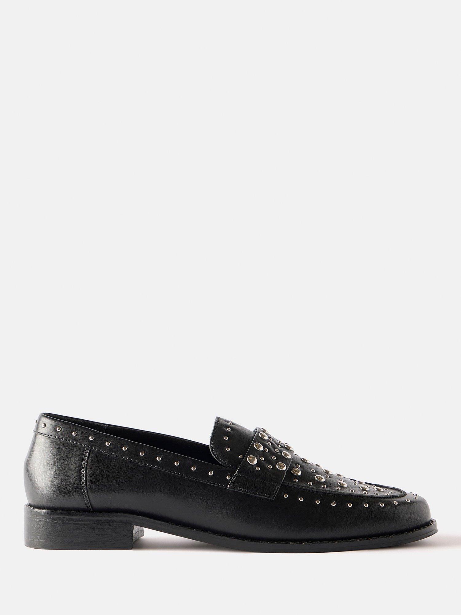 Studded moccasins on sale