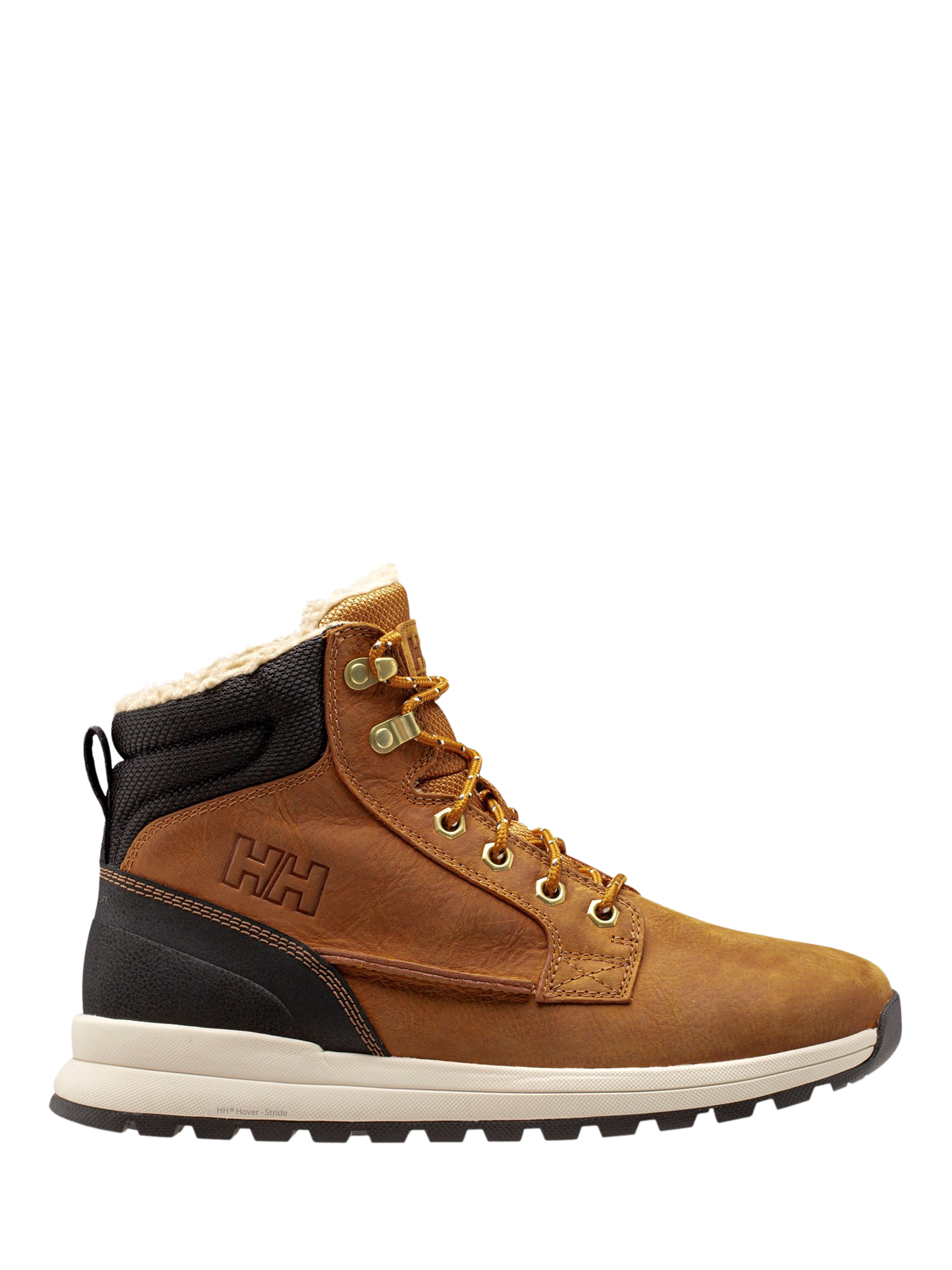 Product image 1 of 4, which shows Helly Hansen Kelvin LX Insulated Waterproof Leather Winter Boots, Wheat, 7