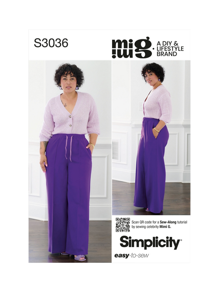Simplicity Misses' Jogger Pants Sewing Pattern, S3036, Multi