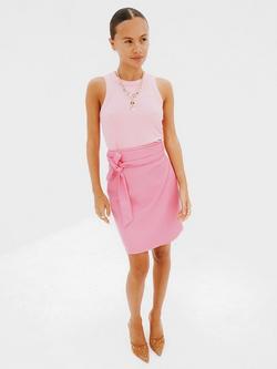 Never Fully Dressed Jaspre Faux Leather Mini Skirt, Pink, Pink