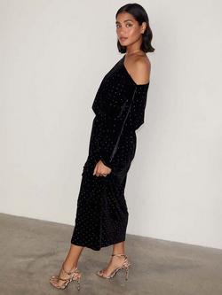 Never Fully Dressed Velvet Tilly Dress, Black - view 2, Black