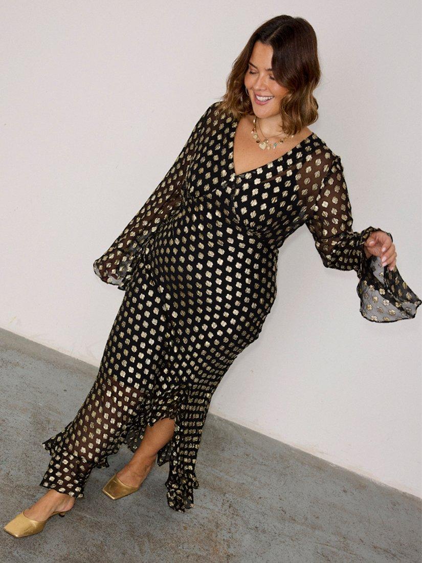 Product image 2 of 6, which shows Never Fully Dressed Kitti Sparkle Dress, Black, 6