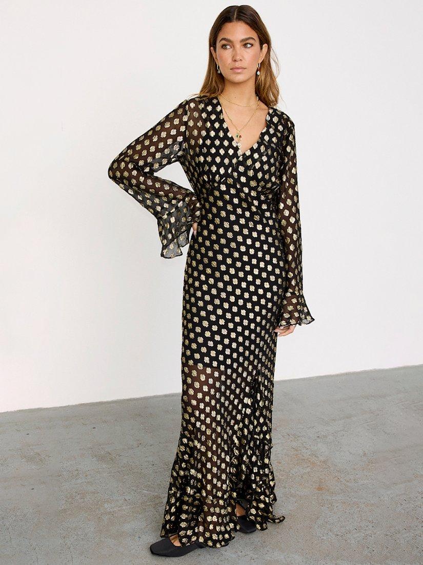 Product image 3 of 6, which shows Never Fully Dressed Kitti Sparkle Dress, Black, 6