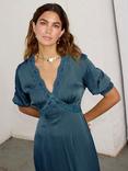 Never Fully Dressed May Lace Trim Dress, Teal
