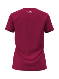 Under Armour Women's Tech Ribbed T-Shirt, Fuchsia/ White