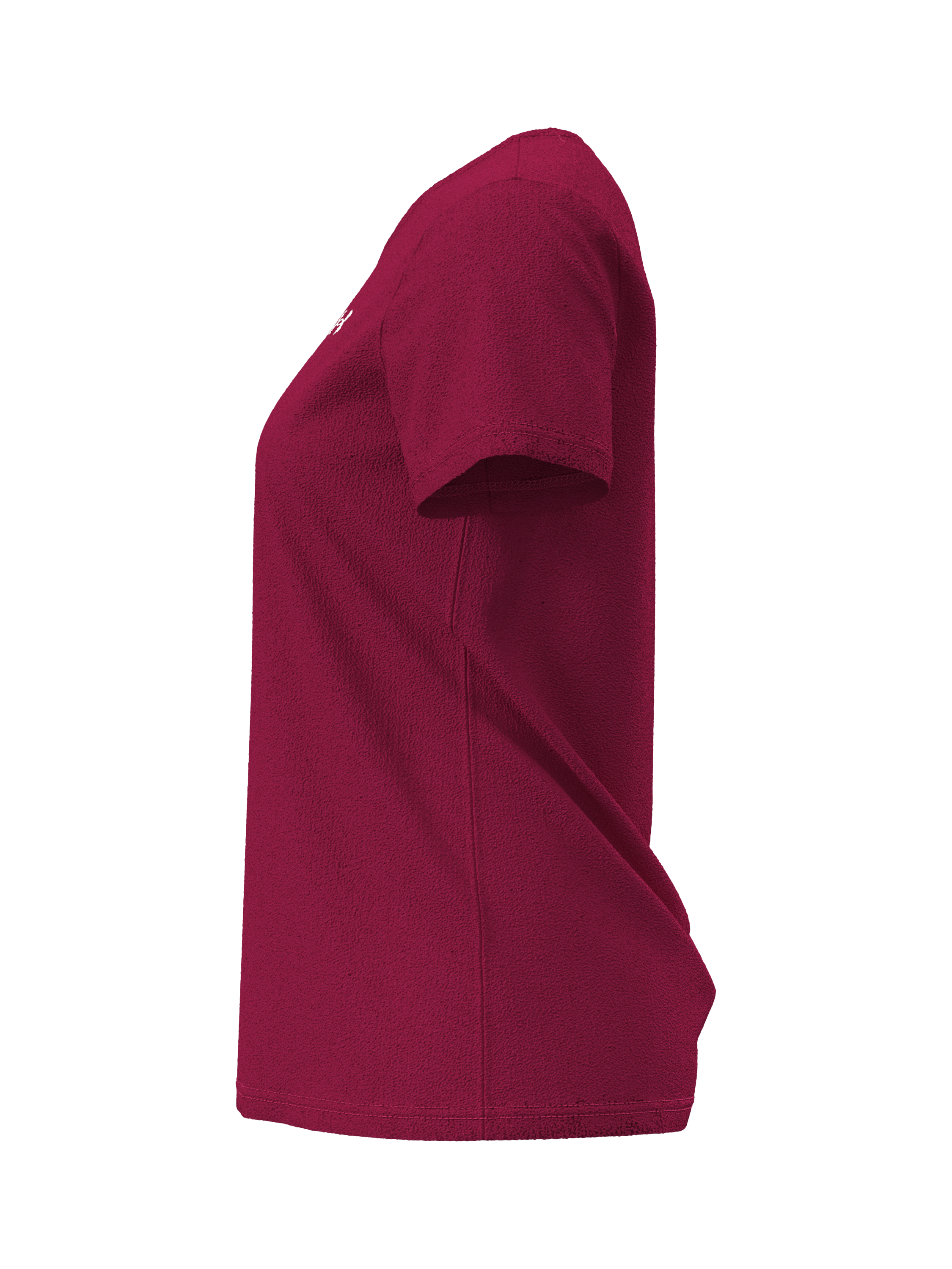 Product image 4 of 4, which shows Under Armour Women's Tech Ribbed T-Shirt, Fuchsia/ White, XS