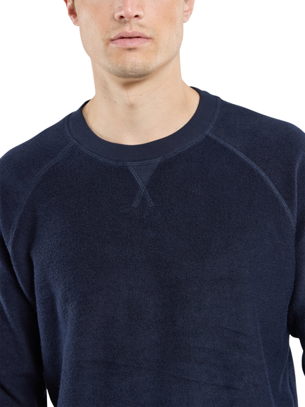 Armor Lux Cotton Raglan Sweatshirt, Marine Deep, Marine Deep