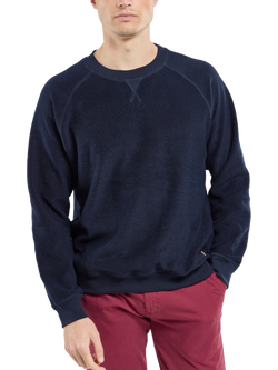 Armor Lux Cotton Raglan Sweatshirt, Marine Deep - view 2, Marine Deep
