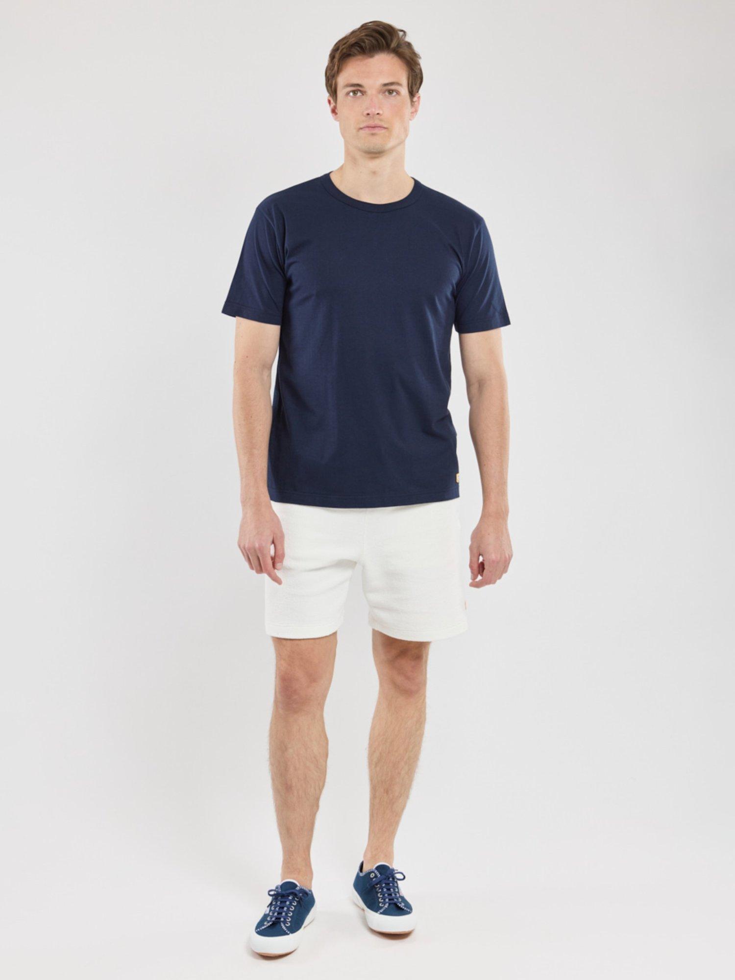 Product image 4 of 4, which shows Armor Lux Cotton Regular Fit Short Sleeve T-Shirt, Marine Deep, S