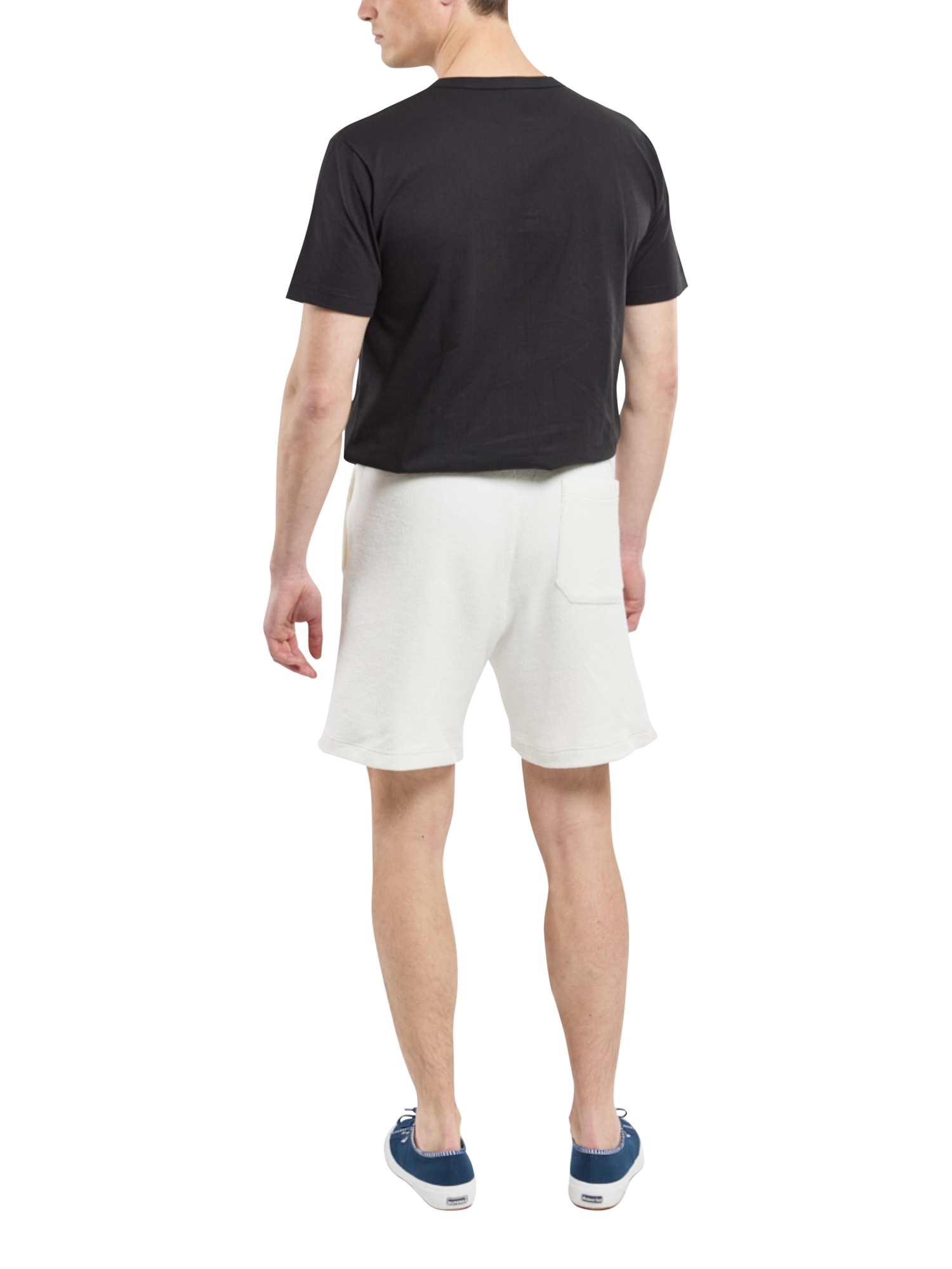 Product image 4 of 4, which shows Armor Lux Terry Cotton Shorts, Milk, L