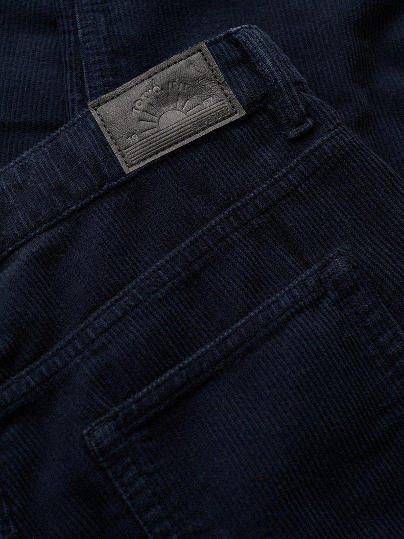 Product image 6 of 7, which shows Superdry Mid Rise Straight Leg Corduroy Jeans, Navy, W26/L30