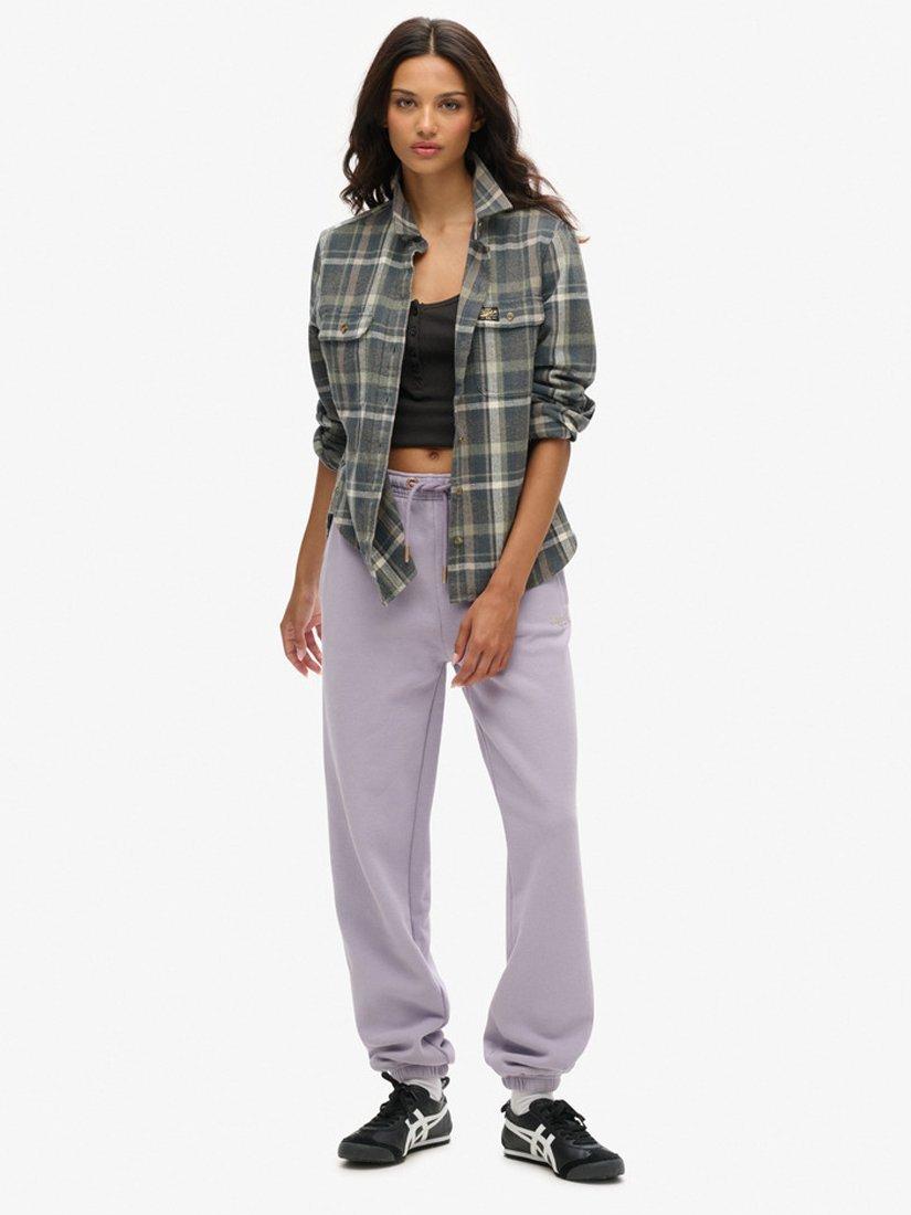 Superdry Essential Logo Cuffed Joggers, Brassica Lilac
