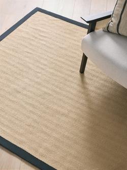 John Lewis Herringbone Jute Rug - view 2, Black