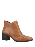 Hush Puppies Waverly Leather Studded Ankle Boots, Tan