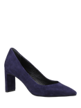 Hush Puppies Olivia Suede Court Shoes, Navy