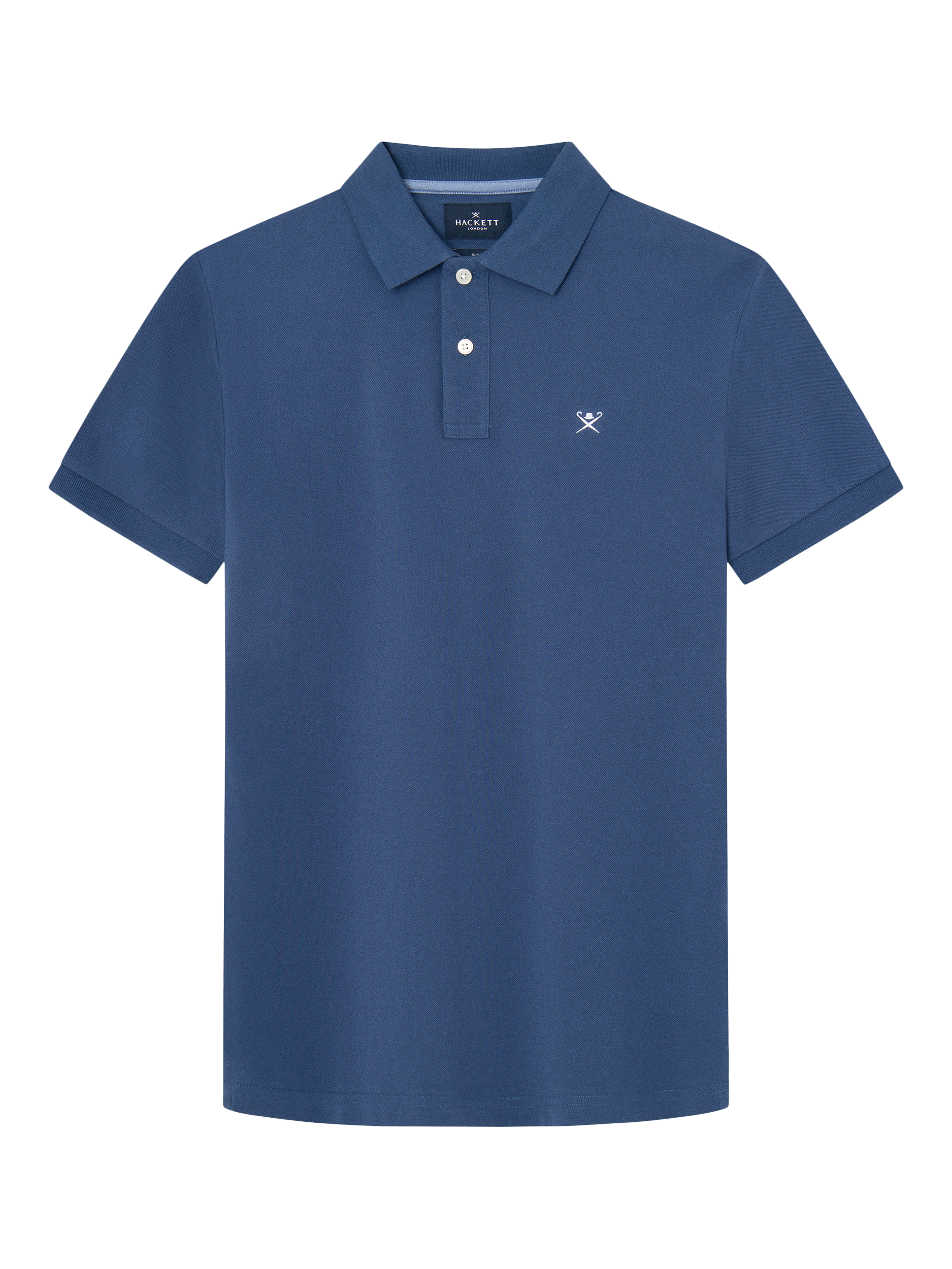 Product image 5 of 7, which shows Hackett London Cotton Pique Slim Fit Polo Shirt, Marine Blue, XS