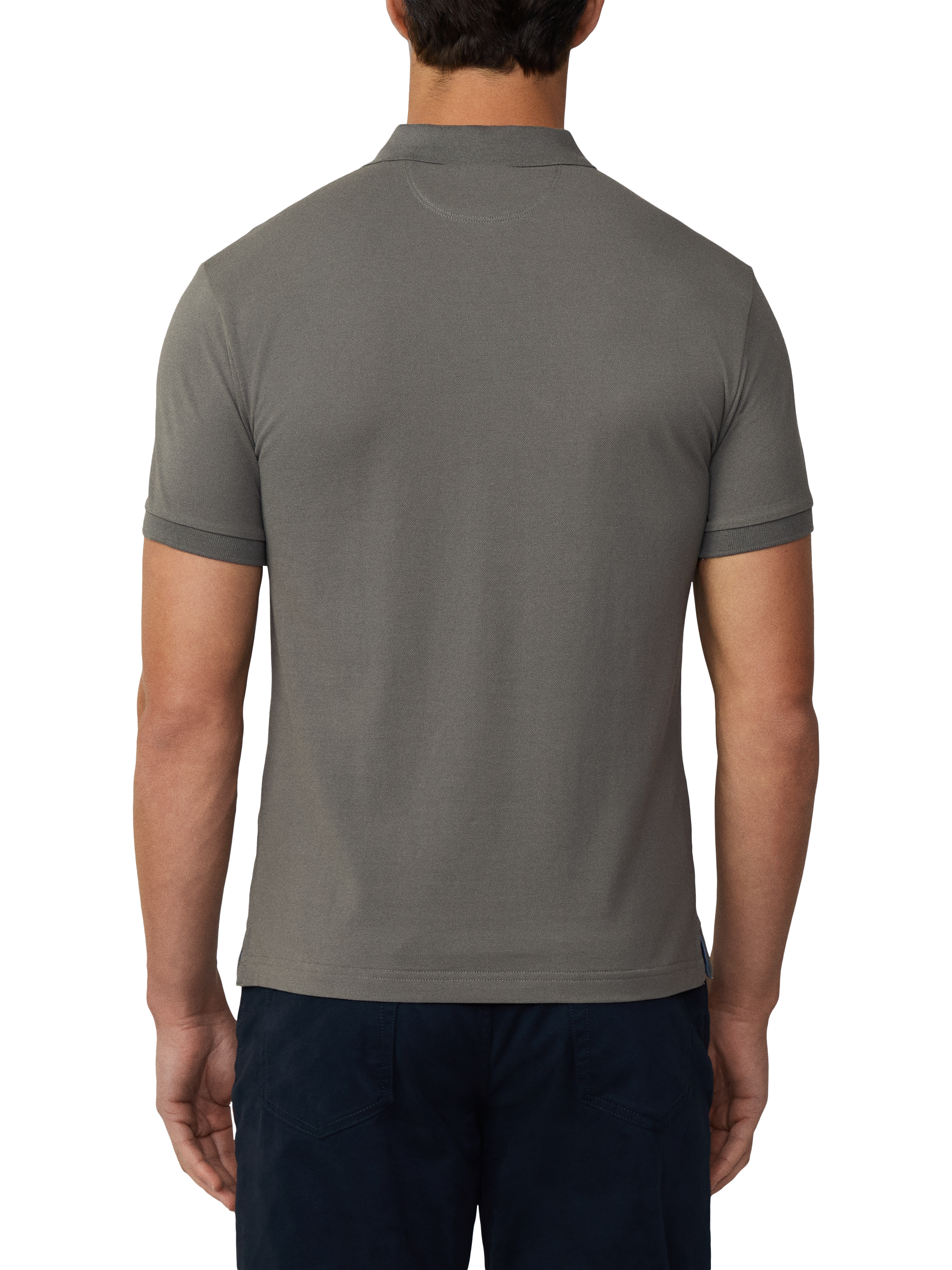 Product image 3 of 7, which shows Hackett London Cotton Pique Slim Fit Polo Shirt, Myrtle Green, XS
