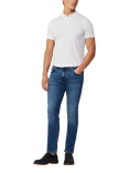 Hackett London Cotton Pique Slim Fit Polo Shirt, Optic White